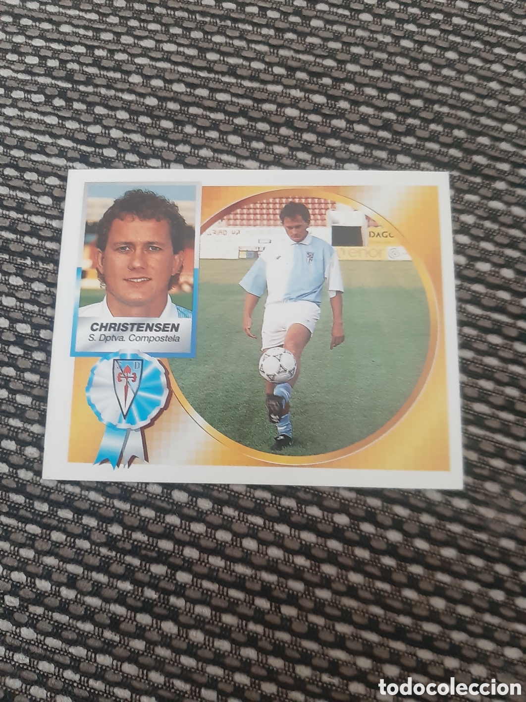 Fu&szlig;ball-Sticker: COLOCA CHRISTENSEN.. COMPOSTELA.. SIN PEGAR ESTE 94 95