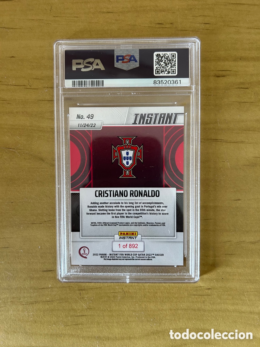 cristiano ronaldo n49 psa 10 panini instant qat - Compra venta en