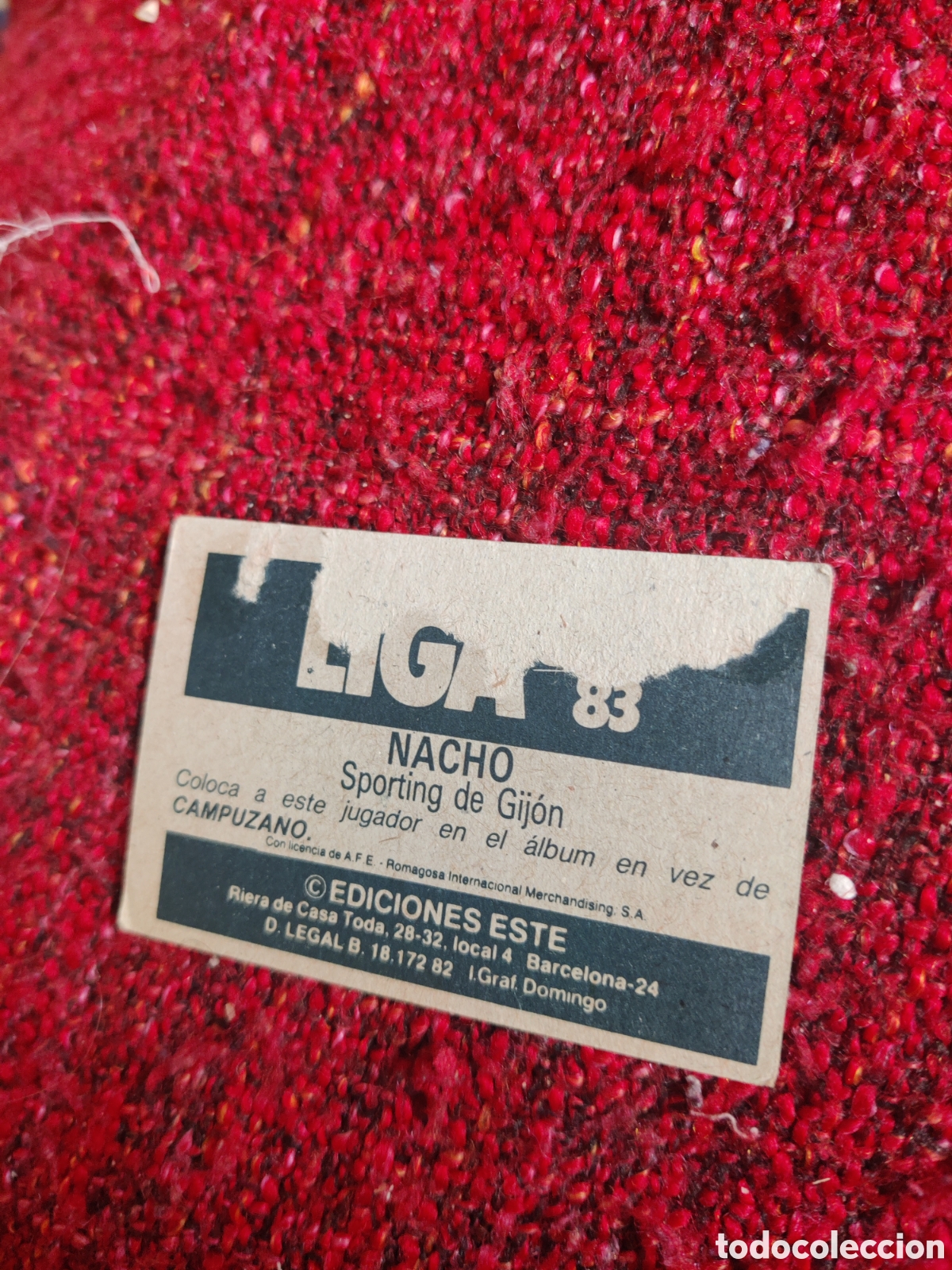 Cromos de f&uacute;tbol: Naci&oacute; Sporting de Gij&oacute;n este 1982 1983 82 83 - Foto 2