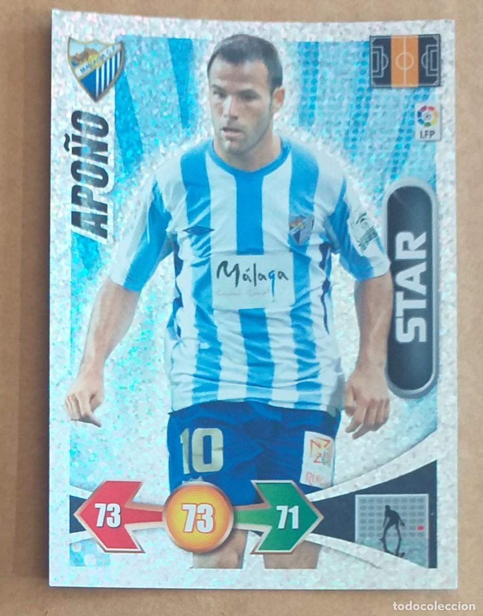 Fu&szlig;ball-Sticker: CROMO DE APO&Ntilde;O M&Aacute;LAGA STAR BRILLANTINA GORDA ADRENALYN 2009-2010 DE PANINI.