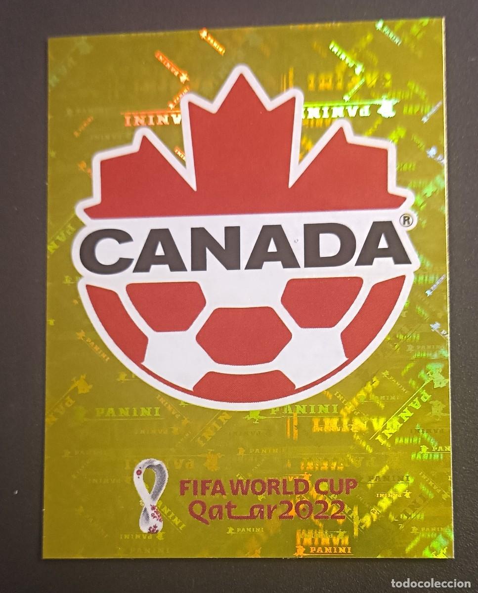 Cromos de f&uacute;tbol: CROMO CAN2 LOGO ESCUDO CANADA CAN2 FIFA WORLD CUP MUNDIAL QATAR 2022 22 STICKER PANINI