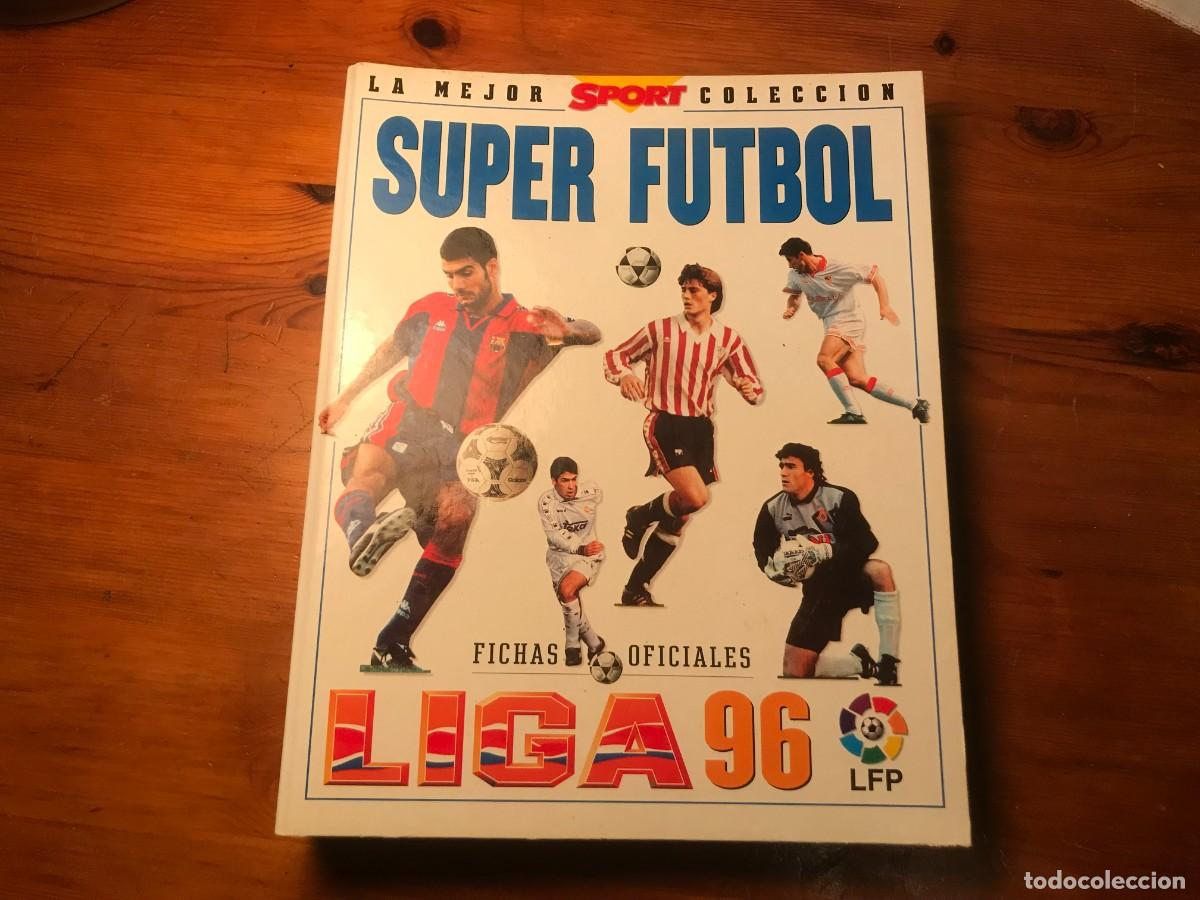 Cromos de F&uacute;tbol: Album Super Futbol cromos fichas de la liga 1996 mundicromo de diario Esport con 340 de 396 fichas