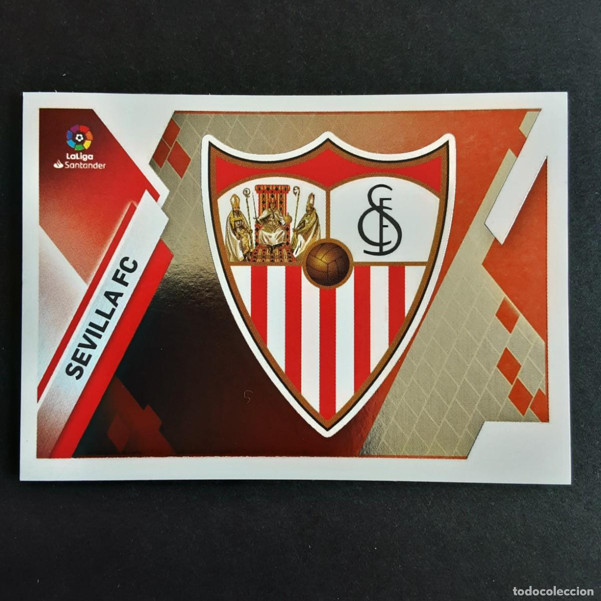 Cromos de f&uacute;tbol: CROMO LIGA 2019 2020 19 20 COLECCIONES ESTE PANINI N&ordm;33 ESCUDO-SEVILLA NUNCA PEGADO