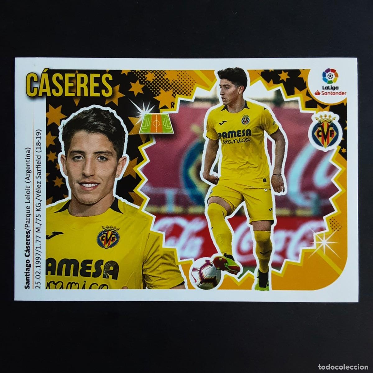 Cromos de F&uacute;tbol: CROMO LIGA 2018 2019 COLECCIONES ESTE PANINI COLOCA N&ordm;8 BIS CASERES-VILLARREAL NUNCA PEGADO