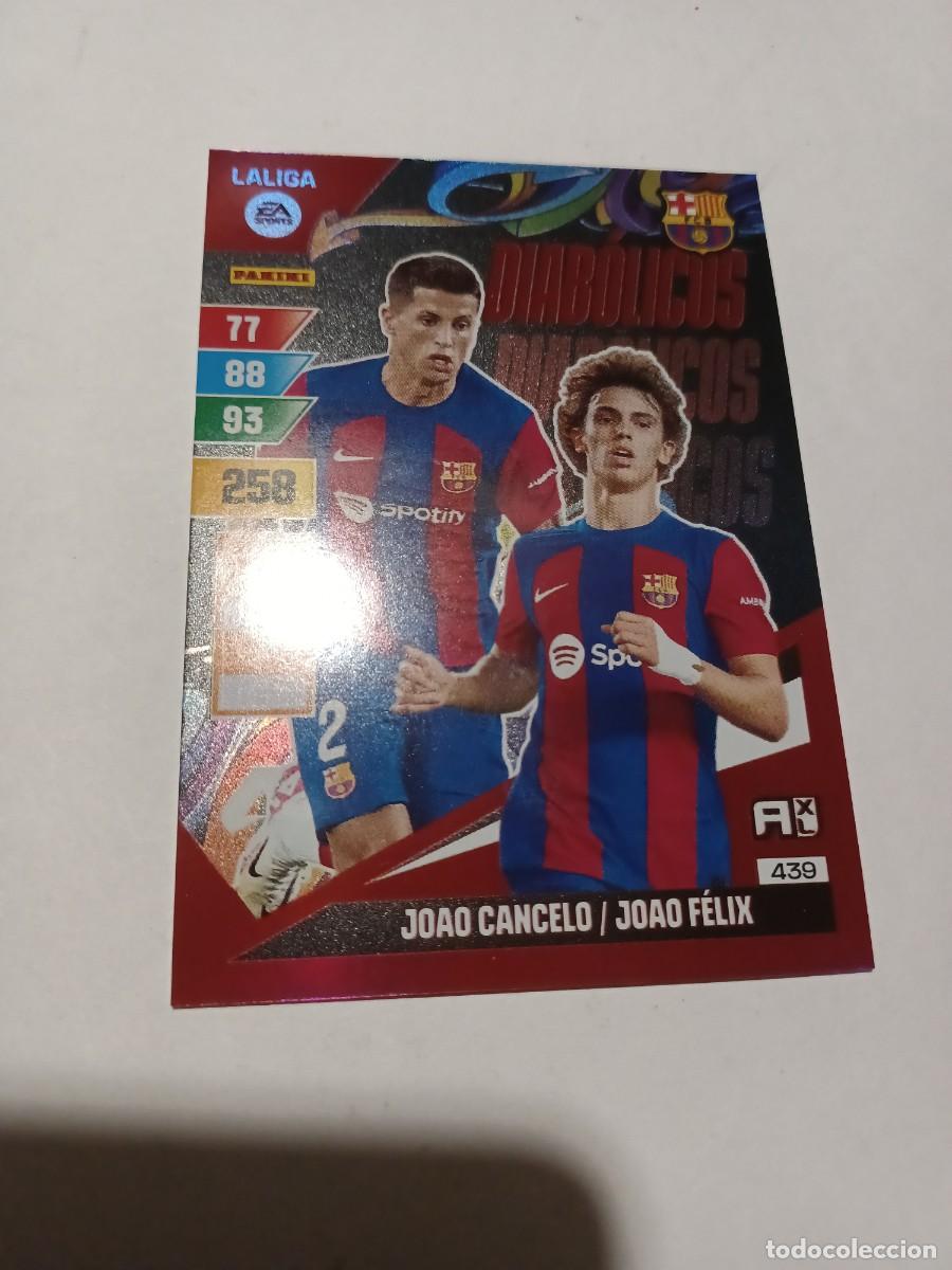 Cromos de F&uacute;tbol: CARD ADRENALYN XL, TEMPORADA 23/24, DIAB&Oacute;LICOS JOAO CANCELO/JOAO F&Eacute;LIX, N&deg; 430