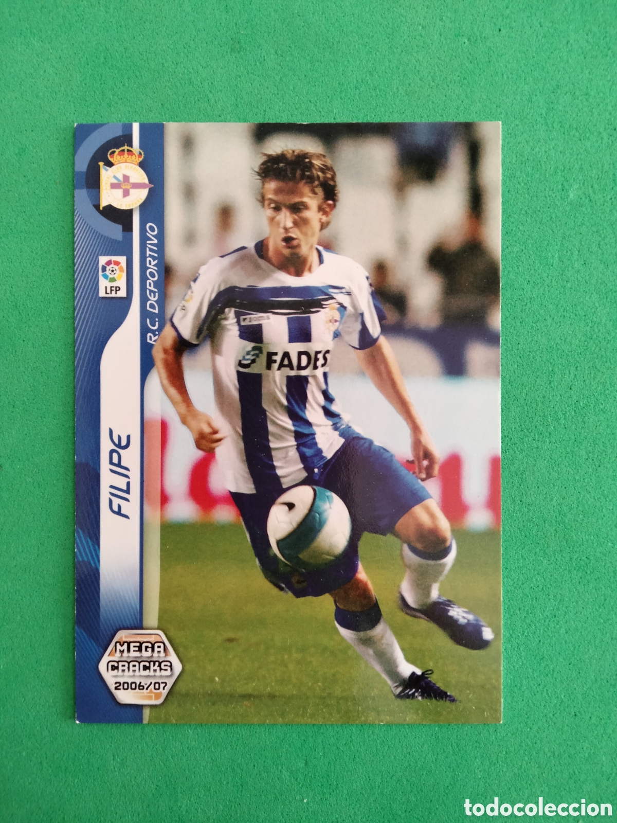Fu&szlig;ball-Sticker: FILIPE 95 BIS DEPORTIVO DE LA CORU&Ntilde;A MEGACRACKS 2006 2007 MGK 06 07 NUEVO UNIFICO ENVIO