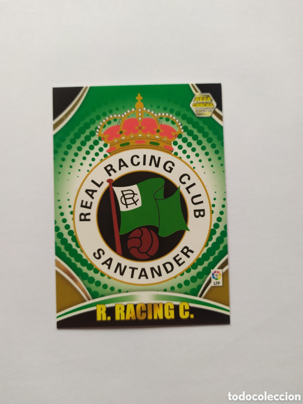 Figurine di Calcio: Megacracks 2009 2010 09 10 panini escudo n&deg; 199 Racing Santander