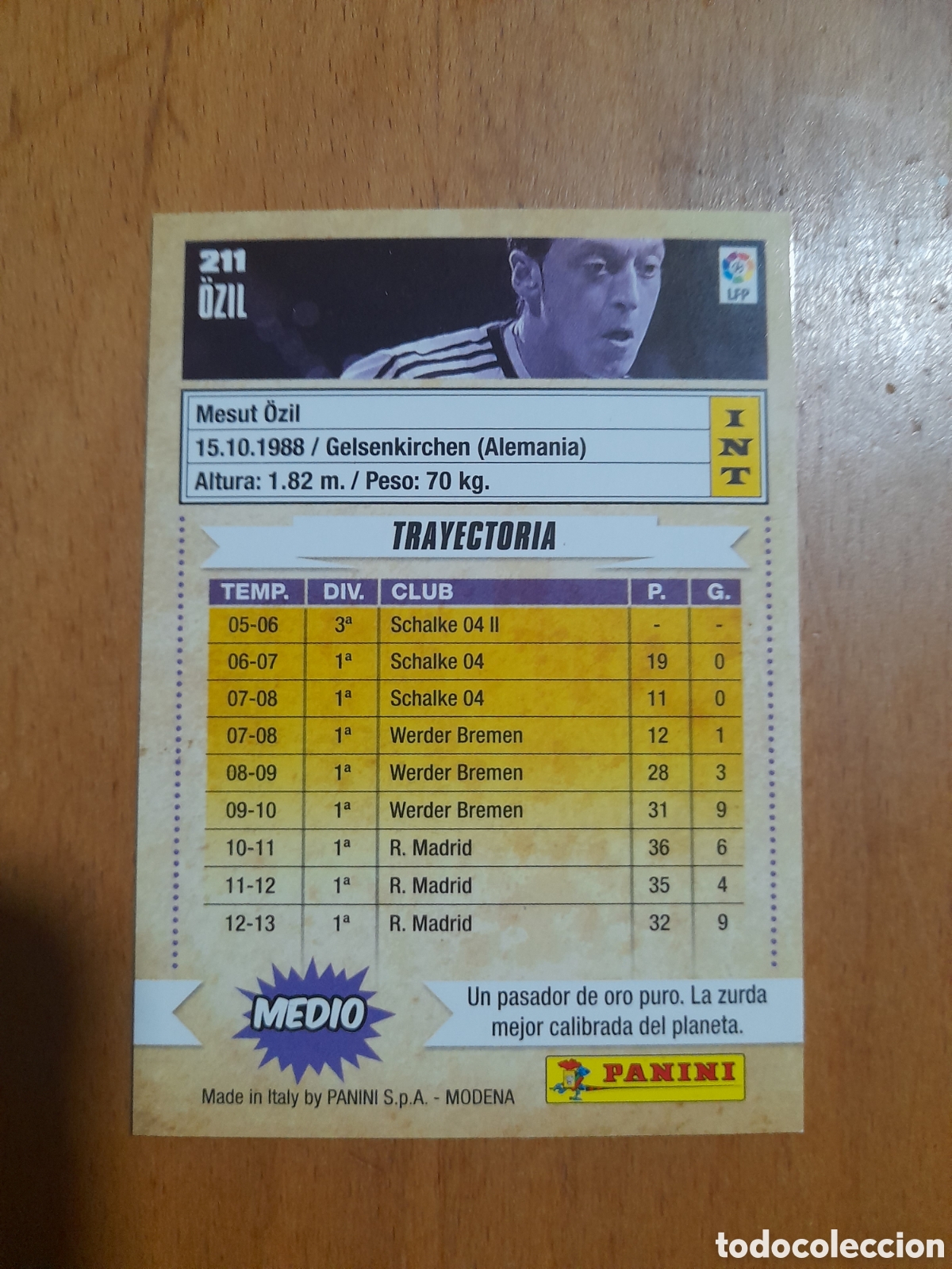 Cromos de f&uacute;tbol: N&deg;211 Ozil Megacracks 2013/2014 - Foto 1