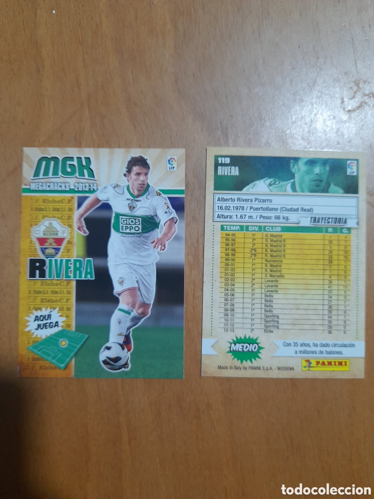 Cromos de f&uacute;tbol: N&deg;119 Rivera Megacracks 2013/2014 - Foto 1