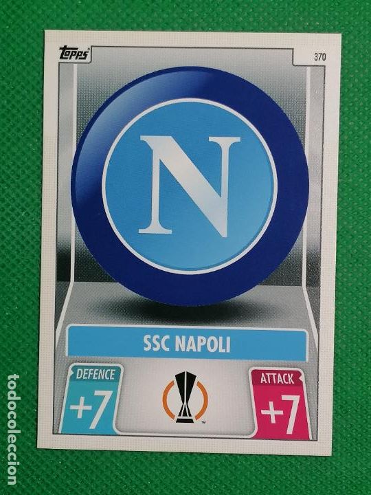 Cromos de f&uacute;tbol: 370 ESCUDO NAPOLES MATCH ATTAX CHAMPIONS 21 22 2021 2022