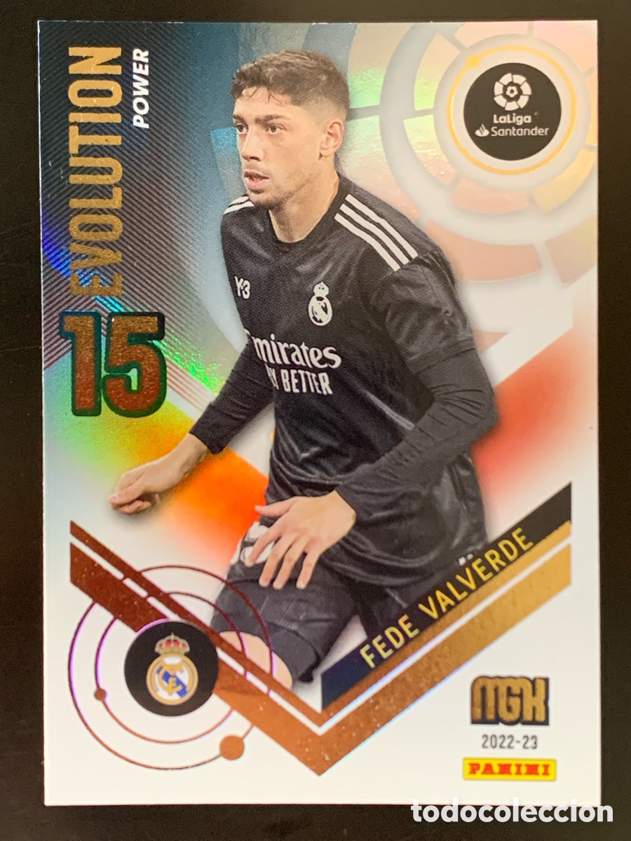 Football Stickers: Fede Valverde Evolution Power P385 Real Madrid Megacracks 2022/23