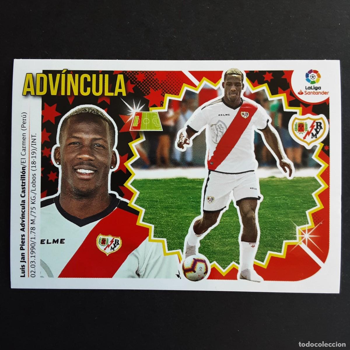 Cromos de f&uacute;tbol: CROMO LIGA 2018 2019 COLECCIONES ESTE PANINI FICHAJE N&ordm;18 ADVINCULA-R.VALLECANO NUNCA PEGADO