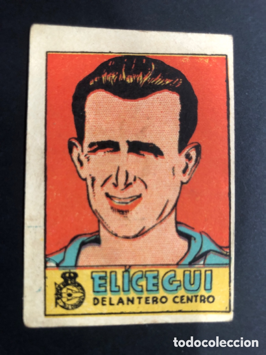 Cromos de Futebol: CROMO FUTBO SIN PEGAR ELICEGUI DEPORTIVO LA CORU&Ntilde;A LIGA 1941 CROMO CULTURA EDITORIAL BRUGUERA