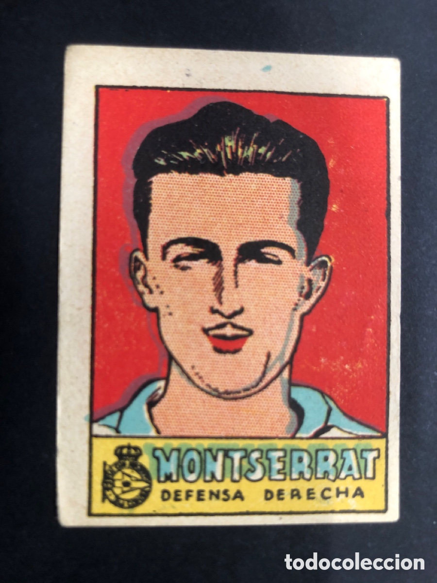 Cromos de f&uacute;tbol: CROMO FUTBO SIN PEGAR MONTSERRAT DEPORTIVO LA CORU&Ntilde;A LIGA 1941 CROMO CULTURA EDITORIAL BRUGUERA