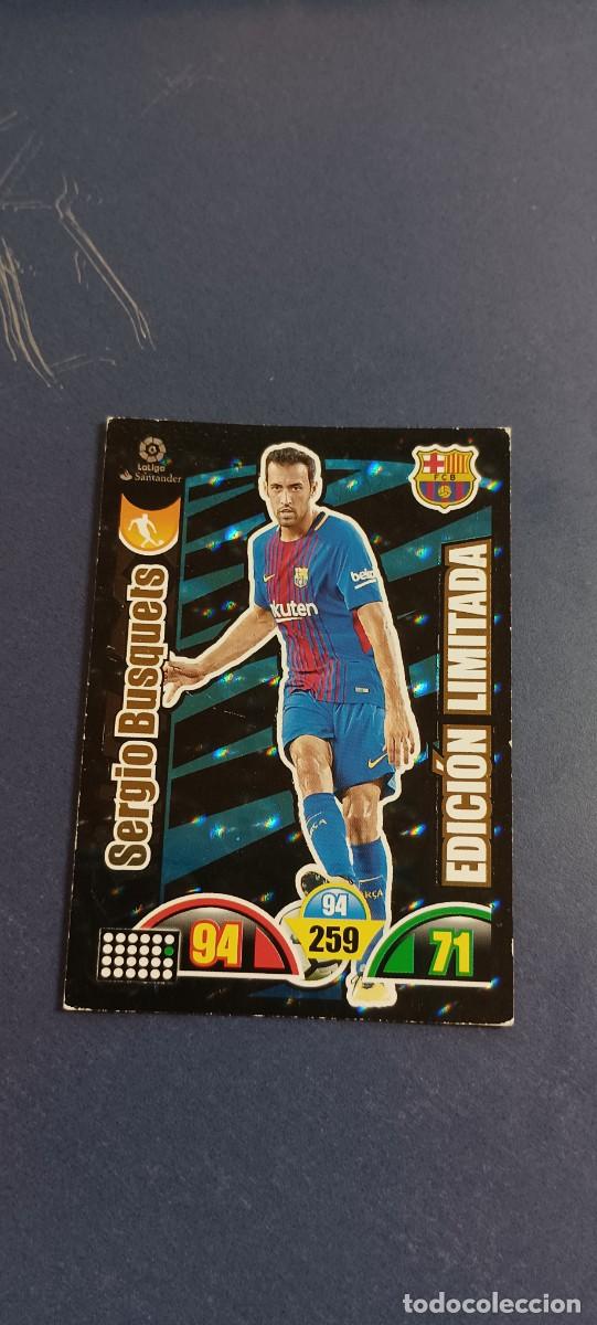 Cromos de f&uacute;tbol: SERGIO BUSQUETS EDICION LIMITADA 17-18 - Foto 1