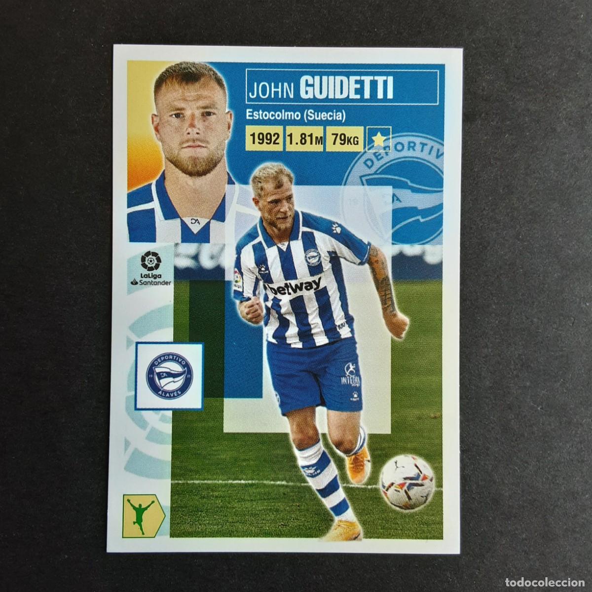 Football Stickers: CROMO LIGA 2020 2021 20 21 COLECCIONES ESTE PANINI N&ordm;15 GUIDETTI-ALAVES NUNCA PEGADO