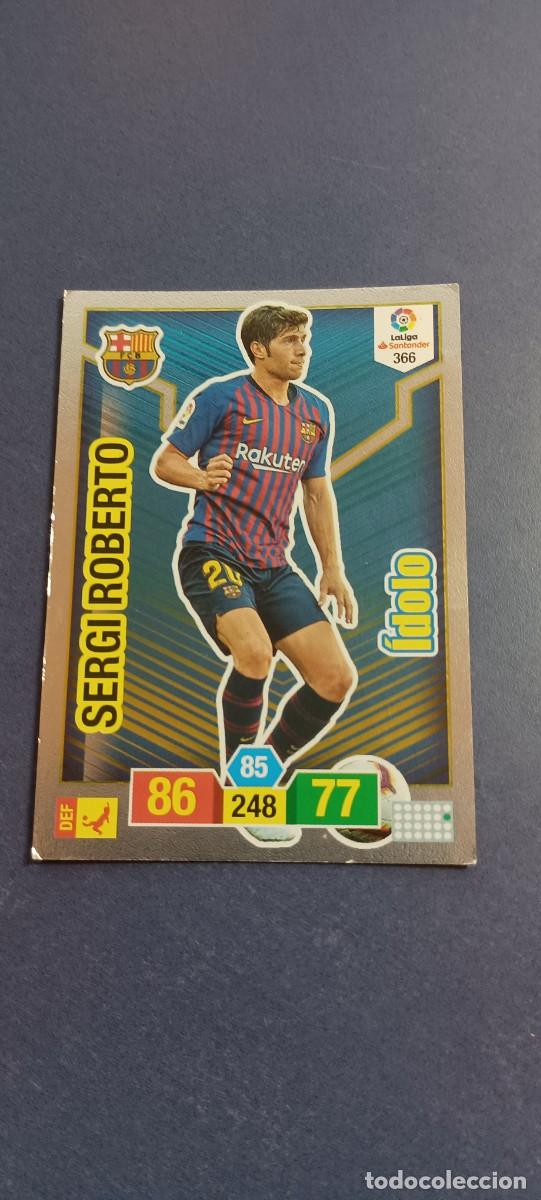Cromos de f&uacute;tbol: SERGIO ROBERTO IDOLO 18-19 - Foto 1