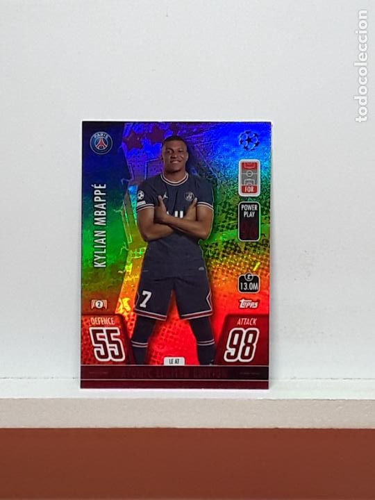 Cromos de F&uacute;tbol: MATCH ATTAX 2021 2022 21 22 ALBUM TOPPS CHAMPIONS N LE AT PARIS SAINT-GERMAIN ATOMIC KYLIAN MBAPPE