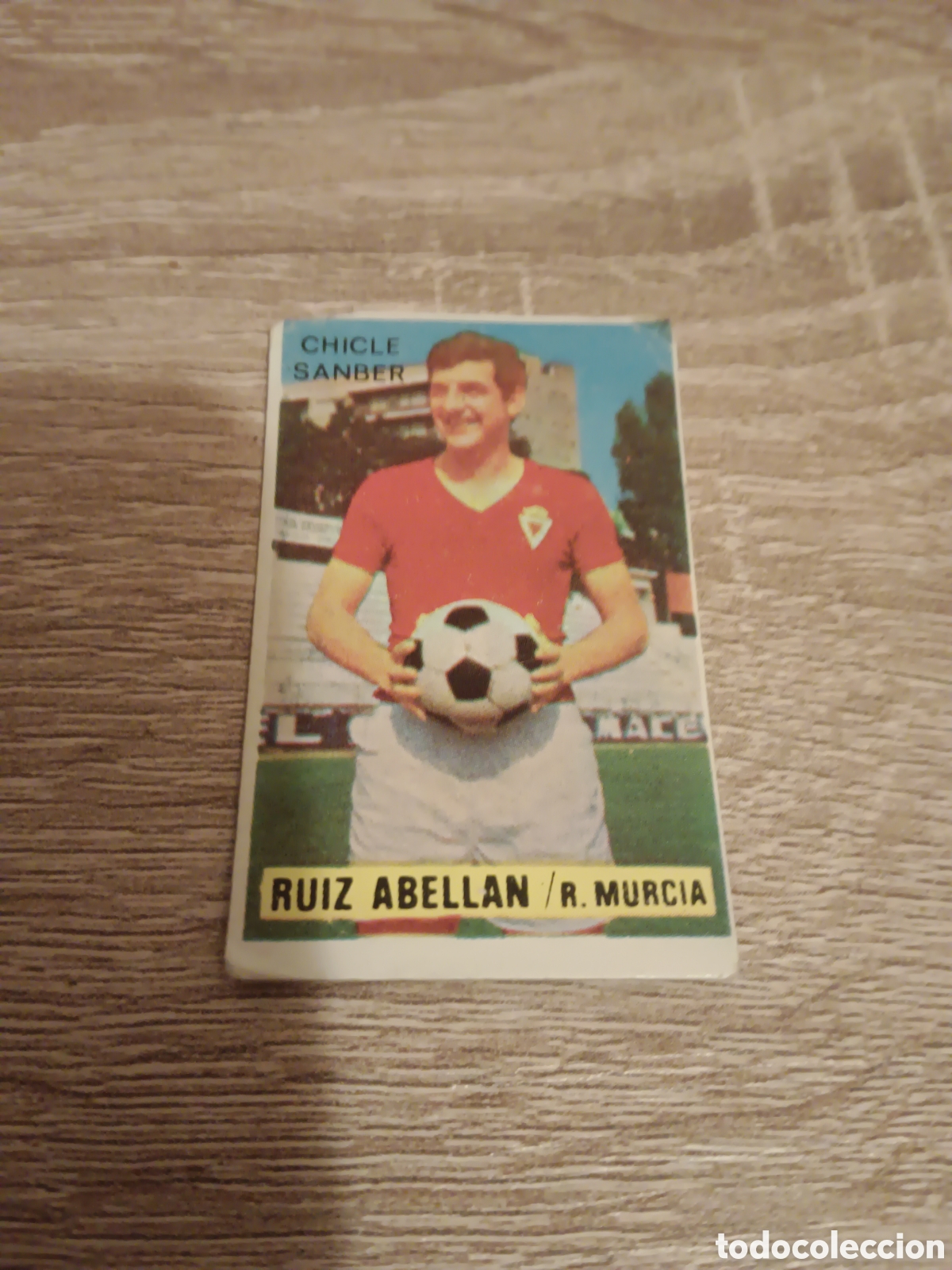 Fu&szlig;ball-Sticker: Ru&iacute;z Abell&aacute;n Real Murcia liga 1974 1975 74 75 chicle sanber