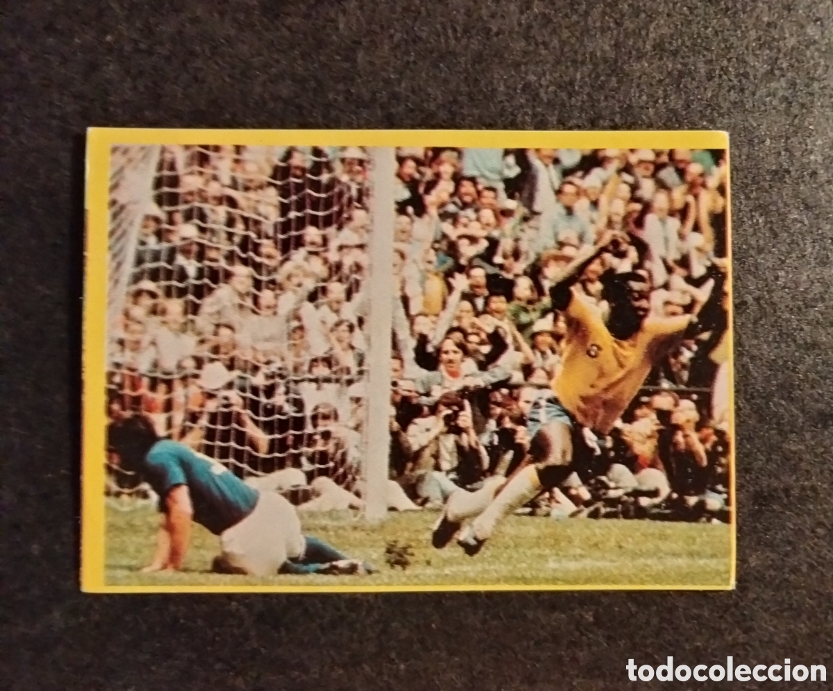 Cromos de Futebol: PELE #75 BRASIL MUNDIAL ESPA&Ntilde;A 82 FUTBOL EN ACCI&Oacute;N DANONE NUEVO SIN PEGAR