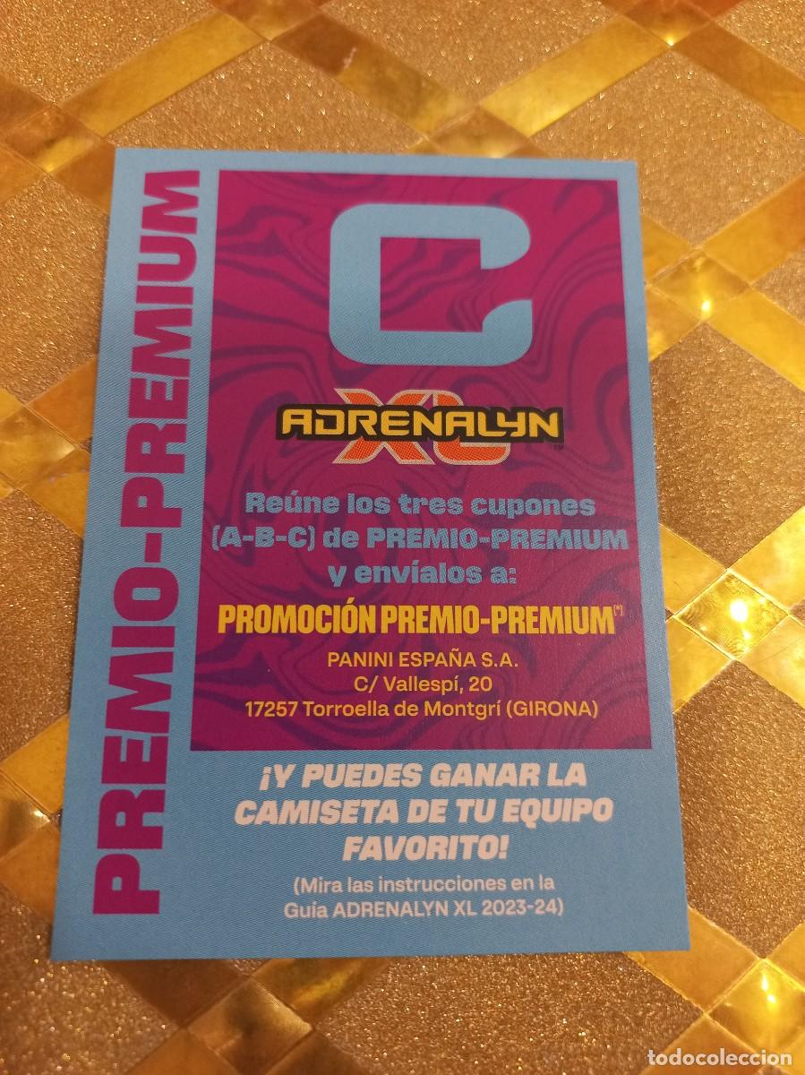Cromos de F&uacute;tbol: CROMO DE FUTBOL PREMIO PREMIUM LETRA C ADRENALYN 2023 2024 PANINI !