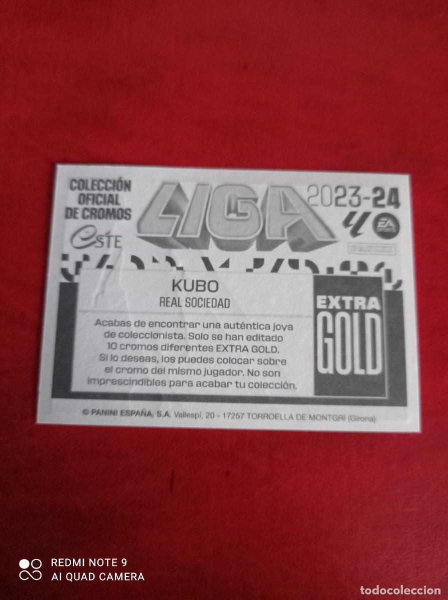 Cromo de Kubo Extra Gold Real Sociedad Liga Este 2023 2024