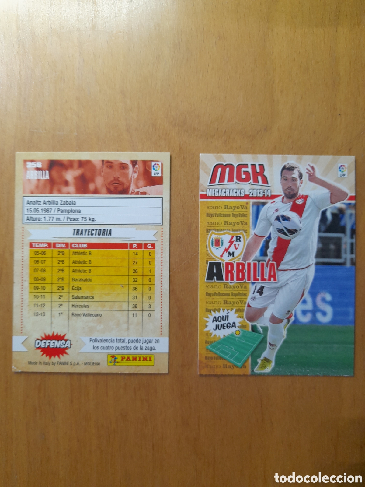 Cromos de f&uacute;tbol: N&deg;256 Arbilla Megacracks 2013/2014 - Foto 1