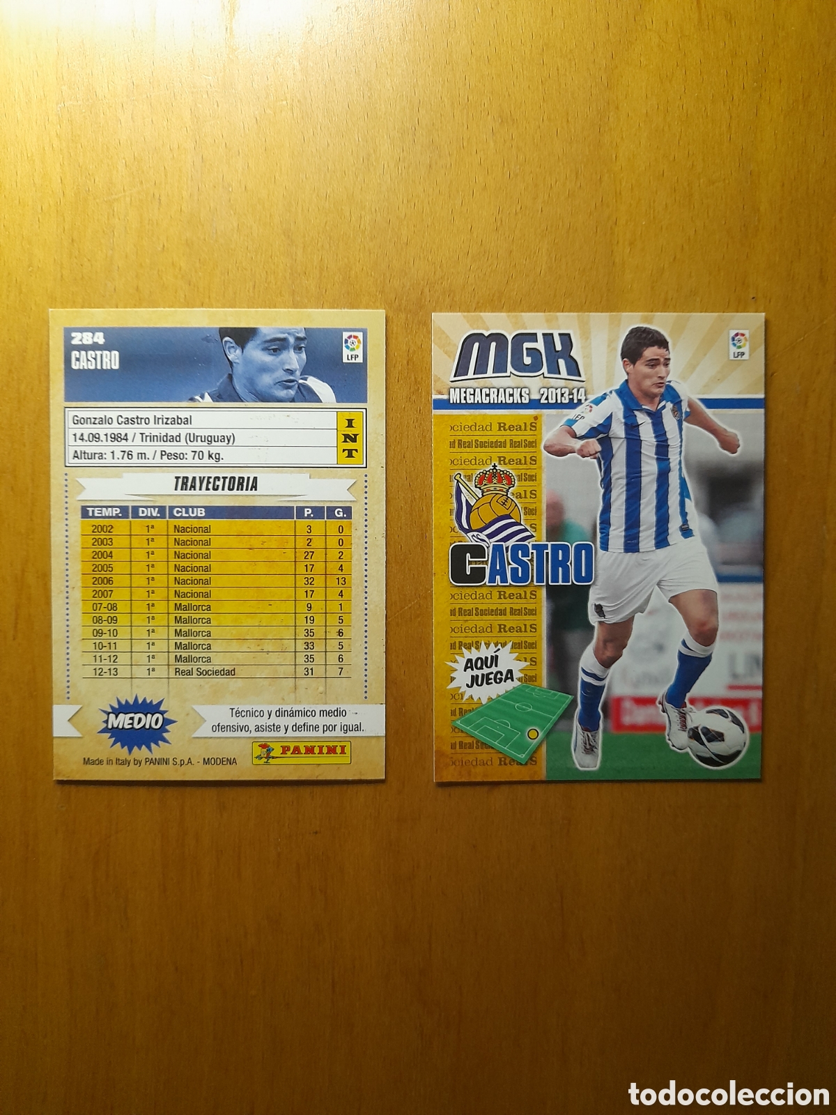 Cromos de f&uacute;tbol: N&deg;284 Castro Megacracks 2013/2014 - Foto 1