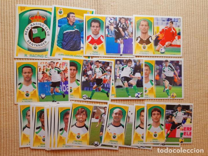 Fu&szlig;ball-Sticker: LOTE 25 CROMOS DIFERENTES RACING SANTANDER LIGA 09-10 2009 2010 ALBUM ESTE (con colocas y fichajes)
