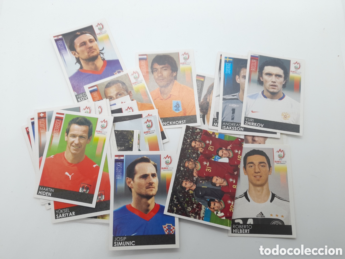 Cromos de F&uacute;tbol: LOTE DE 42 CROMOS DIFERENTES. PANINI. EURO 2008.