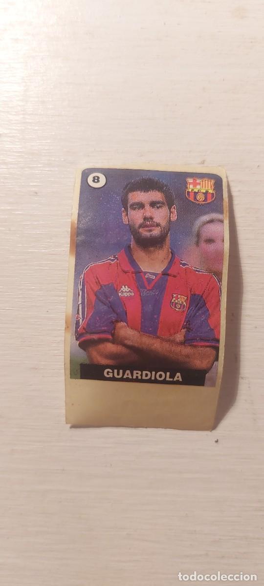 Fu&szlig;ball-Sticker: Cromo Guardiola chicles Vidal Liga 1996/97