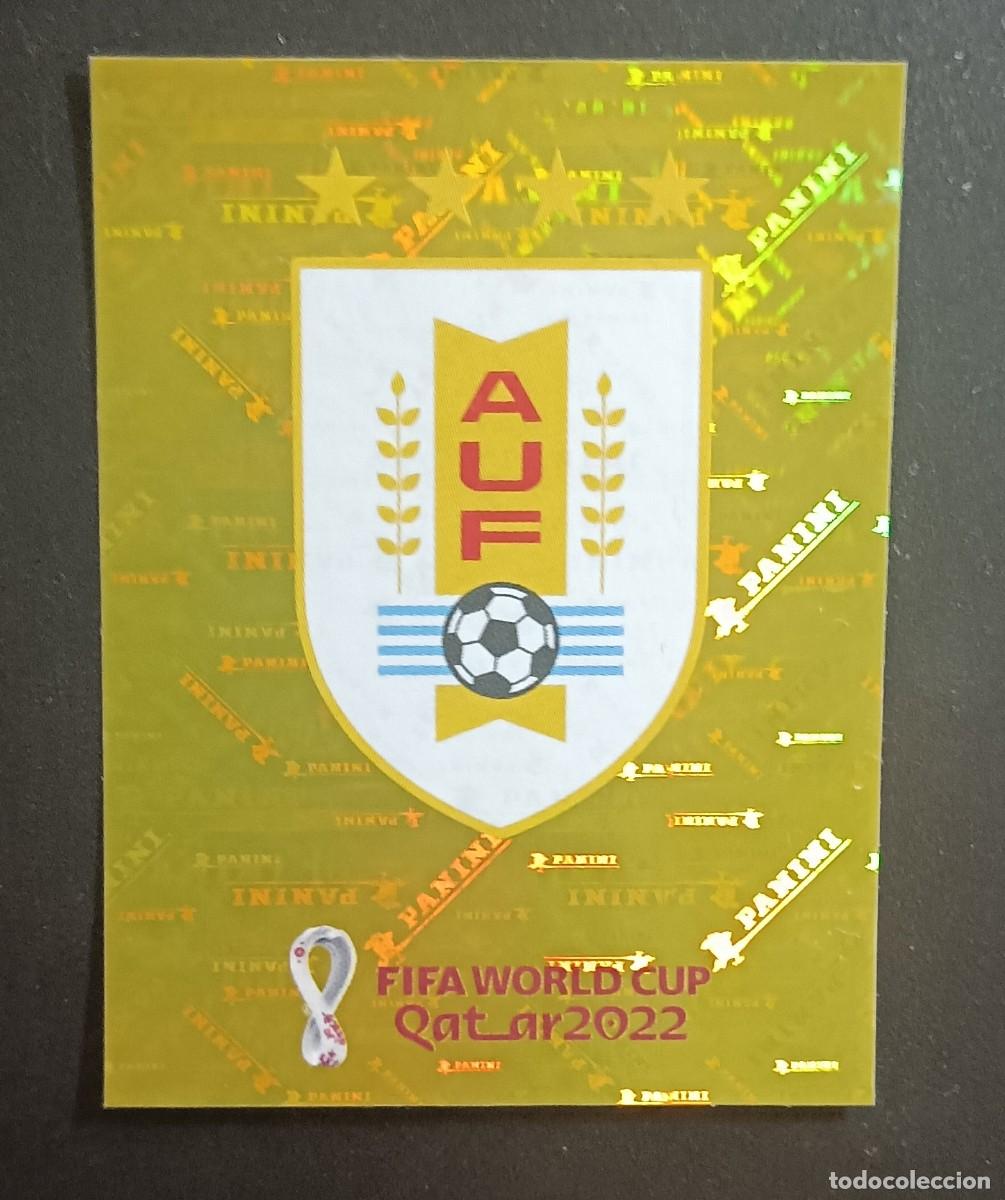 Cromos de F&uacute;tbol: CROMO URU2 LOGO ESCUDO URUGUAY URU2 FIFA WORLD CUP MUNDIAL QATAR 2022 22 STICKER PANINI