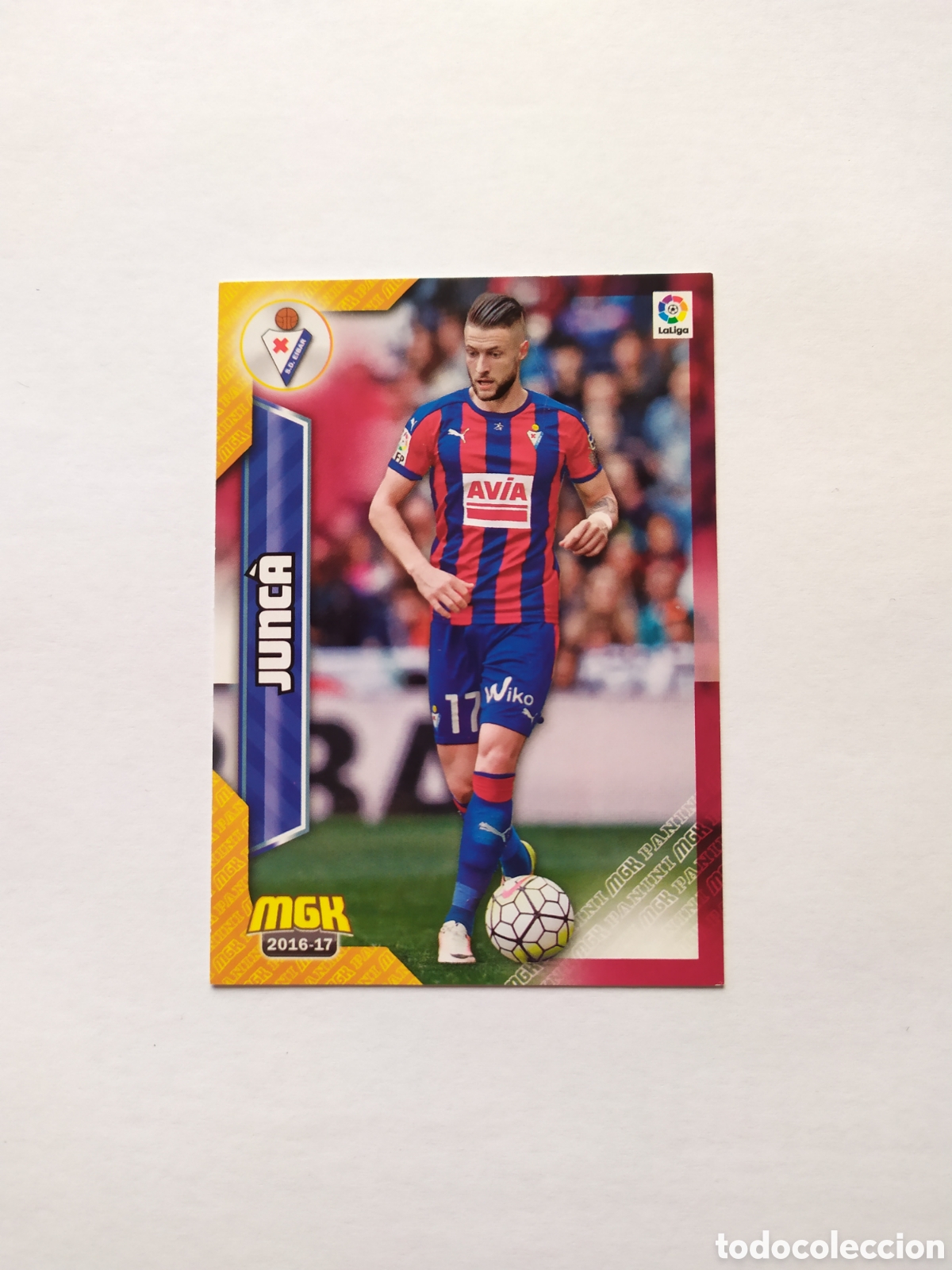 Cromos de f&uacute;tbol: Megacracks 2016 2017 16 17 panini Junca n&deg; 198 Eibar - Foto 1