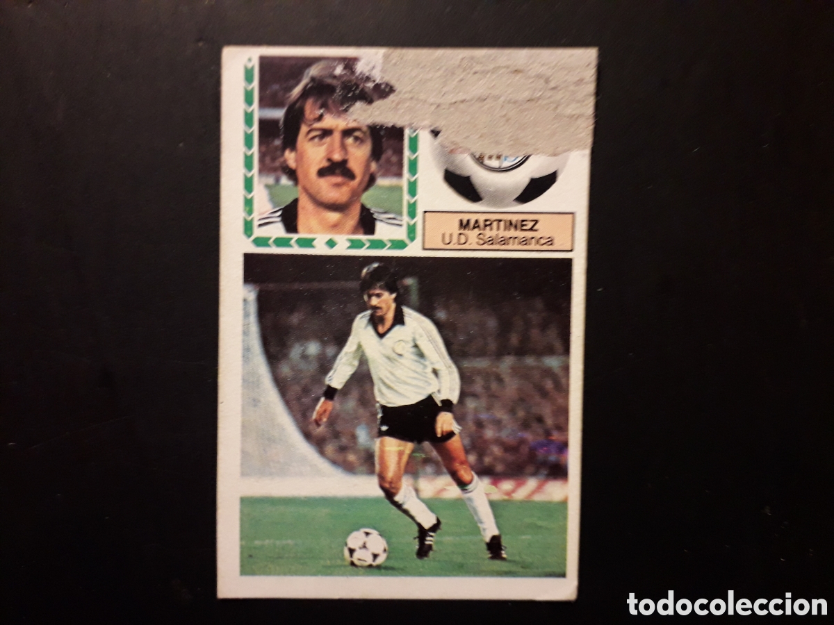 Cartes &agrave; collectionner de Football: MART&Iacute;NEZ SALAMANCA BAJA ED ESTE 1983 1984 83 84 DESPEGADO, FALLO FRONTAL PEDIDO M&Iacute;NIMO 3&euro;