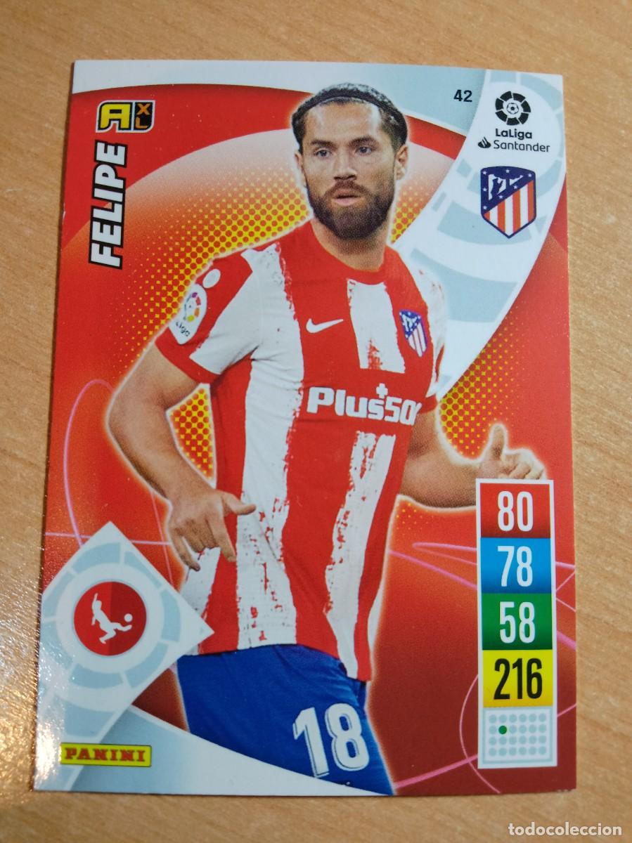 Cromos de F&uacute;tbol: 21 22 ADRENALYN XL 42 FELIPE ATL&Eacute;TICO DE MADRID 2021 2022 PANINI NUEVO