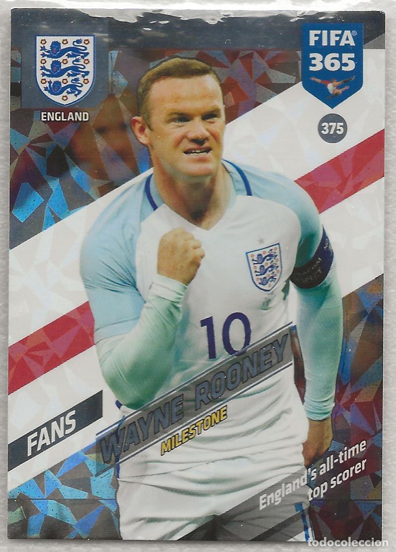 Cromos de F&uacute;tbol: 375 Rooney Milestone Adrenalyn FIFA 365 17-18