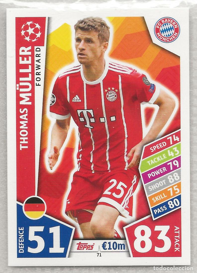 Cromos de f&uacute;tbol: 71 M&uuml;ller Match Attax UCL 17-18 - Foto 1