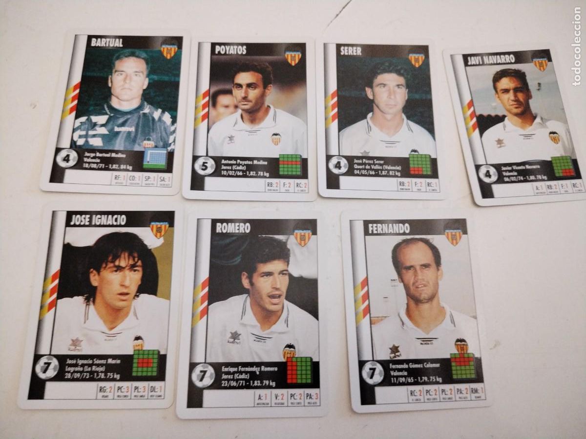 Cromos de f&uacute;tbol: CROMOS-CARDS - SUPER GOL -MARCA -Valencia - 1995-96