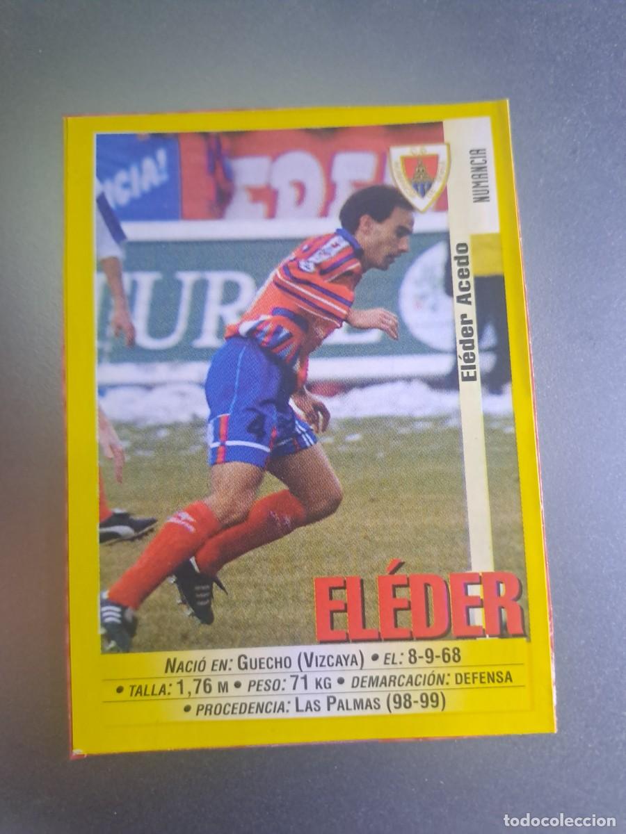 Fu&szlig;ball-Sticker: CROMO ELEDER 327 NUMANCIA LIGA 1999 2000 99 00 FUTBOL PANINI SPORTS RECORTADO