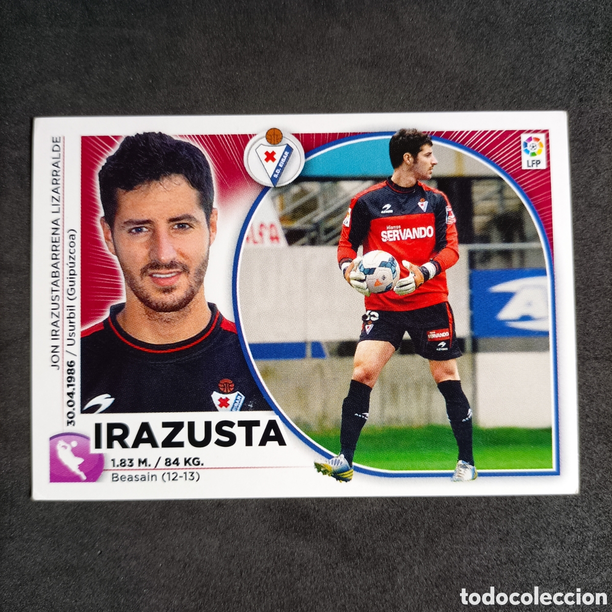Cromos de f&uacute;tbol: CROMO ESTE. LIGA 2014-2015 (EIBAR) №2 IRAZUSTA - Foto 1