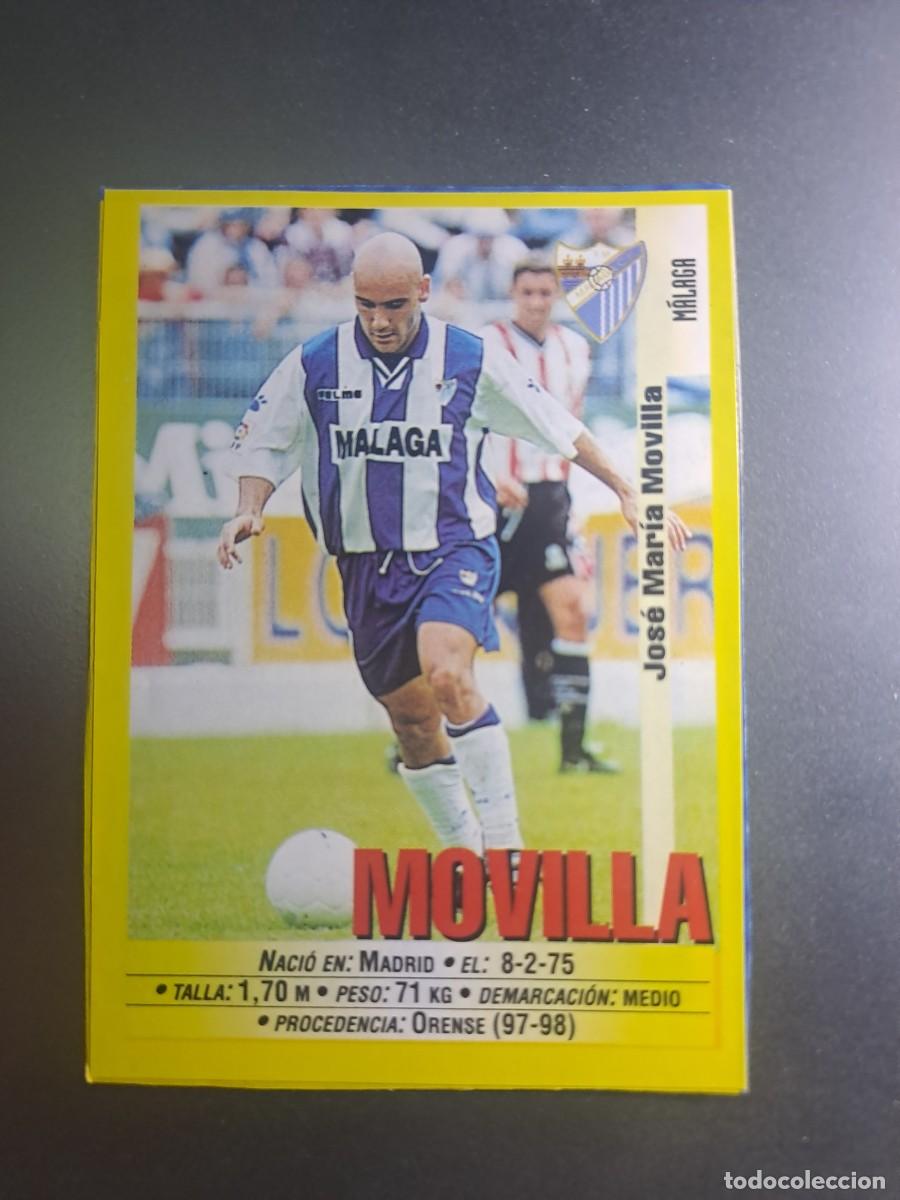 Fu&szlig;ball-Sticker: CROMO MOVILLA 313 MALAGA LIGA 1999 2000 99 00 FUTBOL PANINI SPORTS RECORTADO