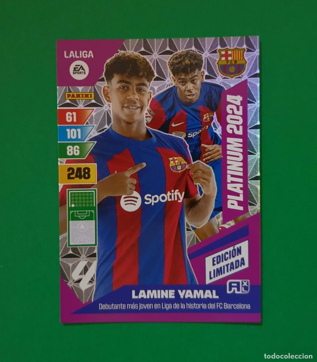 Cromos de F&uacute;tbol: LAMINE YAMAL (EDICI&Oacute;N LIMITADA PLATINUM 2024) - BARCELONA - ADRENALYN XL 2023-24 - 23/24 (NUEVO)