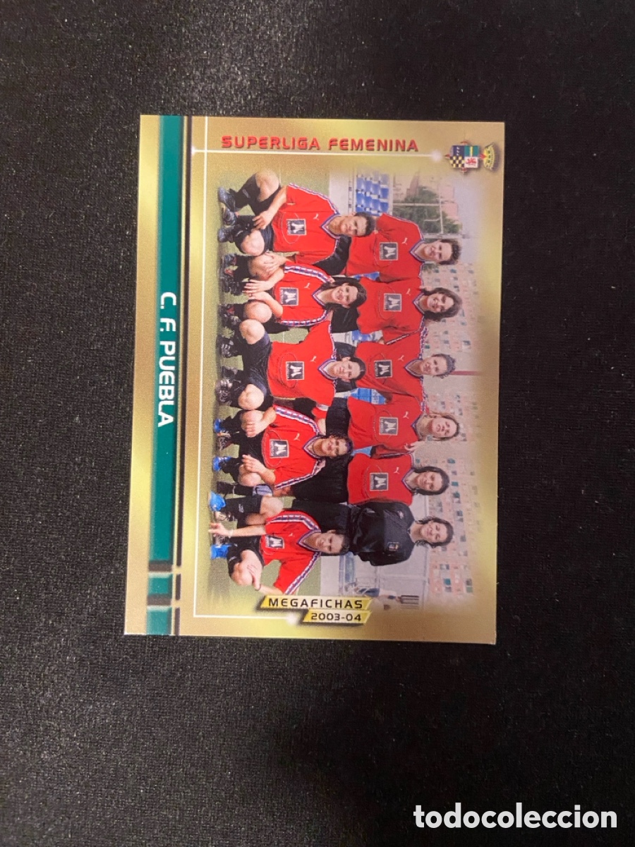 Cromos de F&uacute;tbol: ALINEACION PUEBLA 430 PANINI MEGAFICHAS MEGACRAKS 2003-2004 03 04 CROMO CARTA
