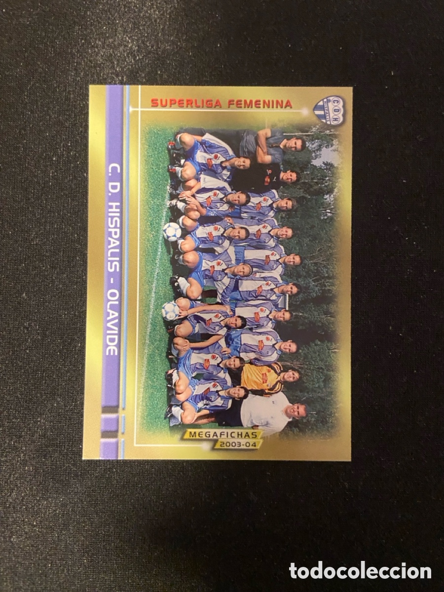 Cromos de Futebol: ALINEACION HISPALIS OLAVIDE 436 PANINI MEGAFICHAS MEGACRAKS 2003-2004 03 04 CROMO CARTA