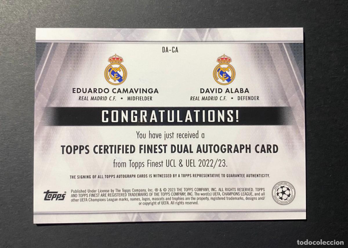 autografo original doble camavinga y alaba cham - Compra venta en