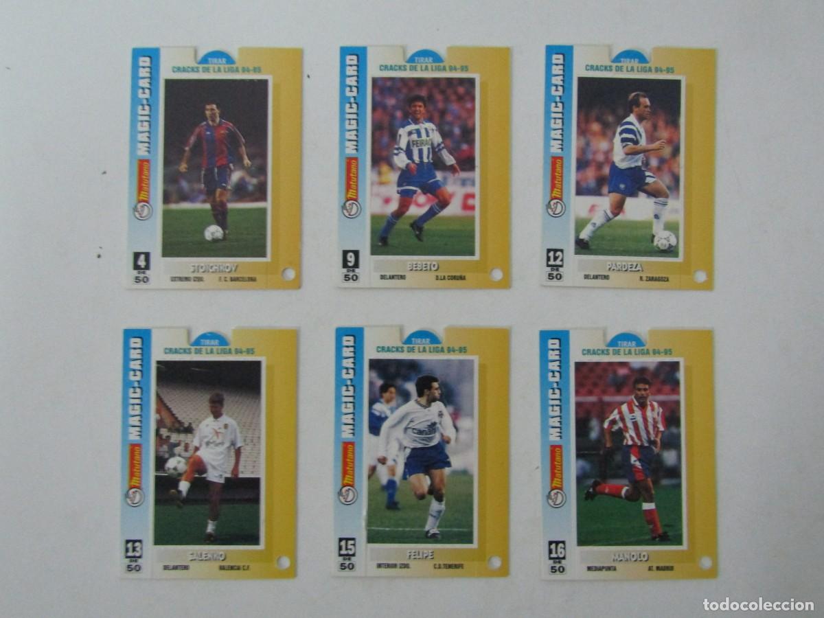 Cromos de F&uacute;tbol: LOTE DE 6 CARTAS MAGIC CARD MATUTANO VARIADAS