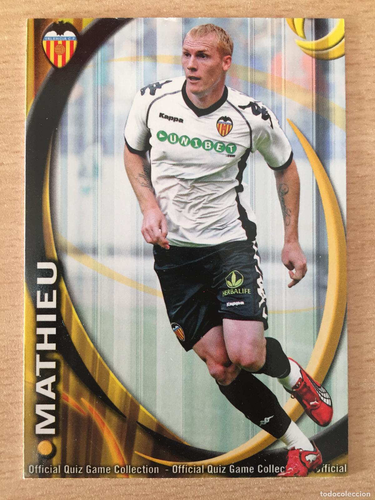 Cromos de f&uacute;tbol: 2010-2011 - 64 MATHIEU - VALENCIA CF - MUNDICROMO - Foto 1