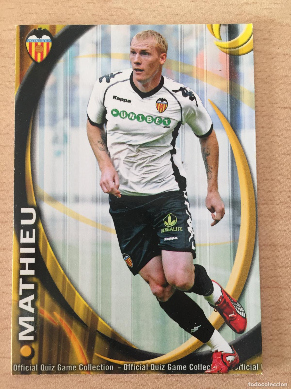 Cromos de f&uacute;tbol: 2010-2011 - 64 MATHIEU - VALENCIA CF - MUNDICROMO - Foto 1