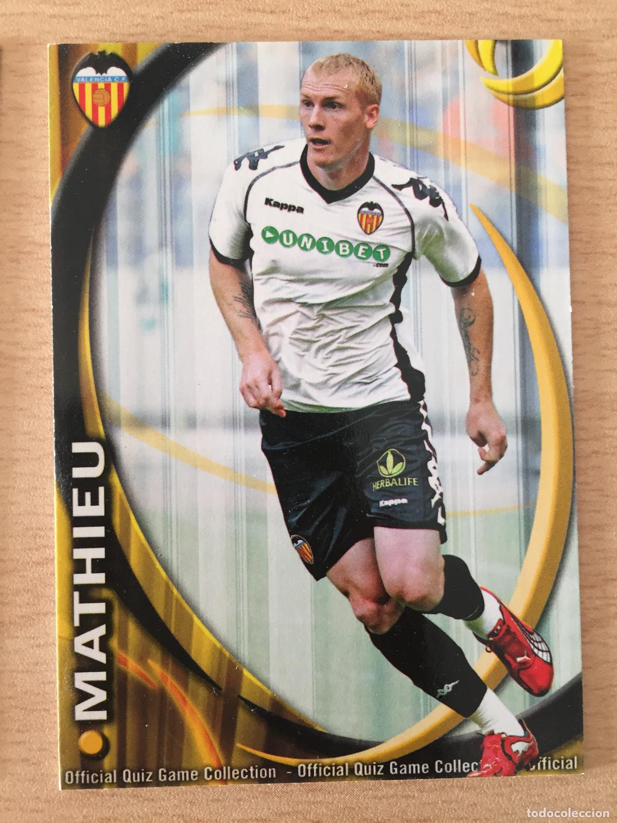 Cromos de f&uacute;tbol: 2010-2011 - 64 MATHIEU - VALENCIA CF - MUNDICROMO - Foto 1