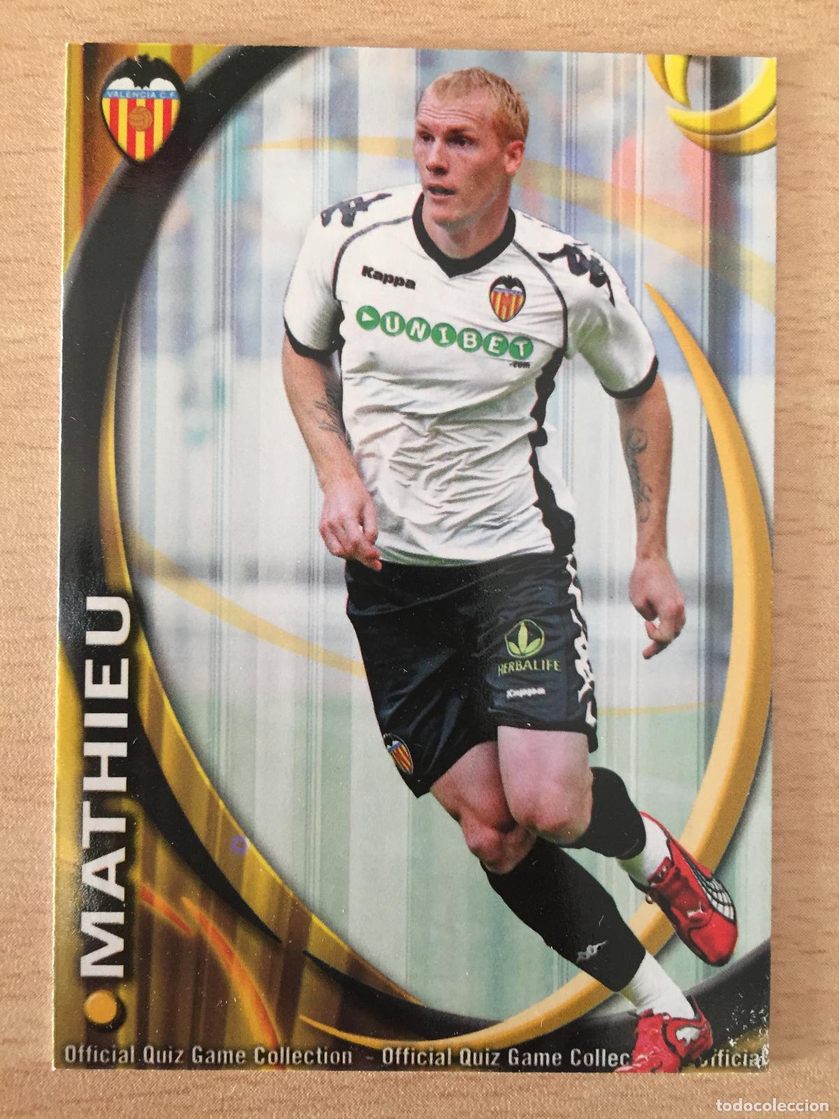 Cromos de f&uacute;tbol: 2010-2011 - 64 MATHIEU - VALENCIA CF - MUNDICROMO - Foto 1